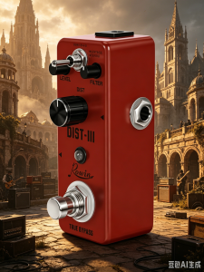 Rowin LEF-301C DIST-III 2 Mode Rat Heavy Distortion Pedal True Bypass Mini Metal Guitar Effect