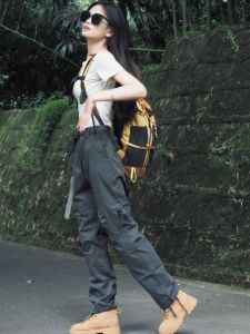 กางเกงปีนเขาพิเศษสำหรับผู้หญิง กางเกงวอร์มแห้งเร็ว กางเกงทำงานสไตล์อเมริกัน กางเกงกันน้ำ กางเกงขายาวลำลองสำหรับผู้ชาย ฤดูร้อน 2025