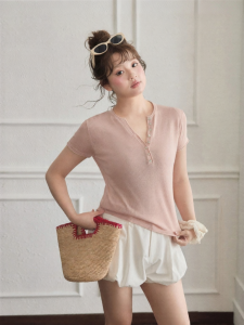 JULULOOK | Áo Thun Nút Đính Phía Trước Dành Cho Size Lớn