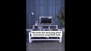 Meja Kopi Minimalis Meja Ruang Tamu Meja Tamu Besi Meja Samping Meja Motif Marmer Solid 120CM