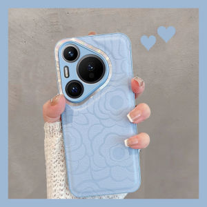 Huawei Pura70 pro Womens Phone Case Full Cover Anti-Fall Pure Color Leather Texture Simple Design Protective Shell for Huawei