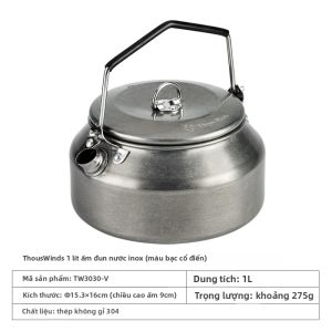 Thous Winds | Ấm Đun Nước Dã Ngoại Inox