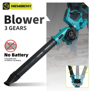 NEWBENY Double-sided Air Intake Electric Air Blower 270° Rotatable Leaf Snow Dust Blower Home Power Tools For Makita Battery Pin