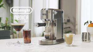 DeLonghi Dedica Duo Espresso Coffee Machine Silver/Green/Pink/ White - EC890.M/GR/PK/WI
