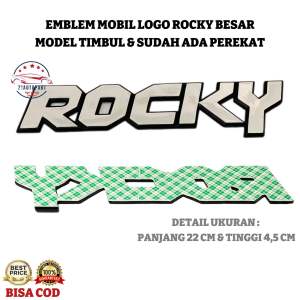 Emblem Mobil Logo Rocky Model Besar