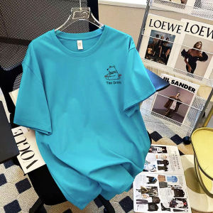 Áo Thun Nam Tay Ngắn Phong Cách Mỹ Thiết Kế INS Thương Hiệu Nhỏ Quần Áo Thể Thao Cotton Nguyên Chất Rộng Rãi Mùa Hè Áo Thun