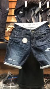 Online.denim Celana Pendek Sobek Jens Pendek Pria Terlaris Lecaso - Denim Blue Adem, Tidak Belel (MEDIUM) - Ukuran 27-34