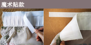 Exquisite Embroidered Chrysanthemum Balloon Roman Curtain Kitchen Half Curtain Light Filtering Window Treatment No Drilling Required