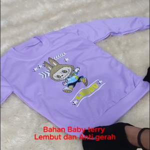 Qiala - LABUBU STAR SETELAN ANAK PEREMPUAN VIRAL BAHAN KATUN BABYTERRY