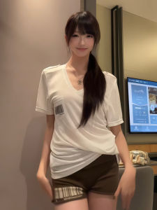 เสื้อยืดคอกว้างแขนสั้นทรงหลวมสำหรับผู้หญิงสไตล์อเมริกันย้อนยุคพิมพ์ลายโค้ดอินเทอร์เน็ตลายหิมะเสื้อแขนสั้นฤดูร้อน