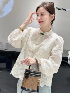 SHIMO | New Chinese Style Lightweight Luxurious Spring Summer Blouse