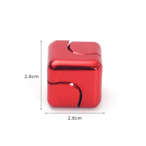 Meade | 4-in-1 Metal Cube Spinner EDC Fidget Toy Desktop Decompression Flipo Flip Stress Relief Juguetes Ansiedad Gift for Adults