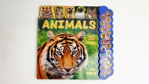 Noisy Animals 20 Sounds Book To Learn Fun Facts & Wild Animals For Kids