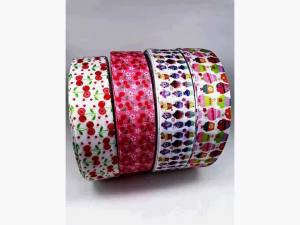 5 Meters 38mm Grosgrain Ribbon Colorful Cartoon Fabric for DIY Crafts Headwear Clothing Gift Wrapping Wedding Christmas Ornament