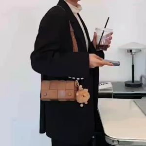 BJ58059 - BROWN/BLACK TAS SLEMPANG HANDBAG TAS WANITA FASHION IMPORT MODIS ELEGAN TERMURAH TERLARIS TERBARU BAGSTORE JAKARTA TAS BATAM CR8059