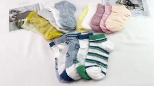 5Pairs/Lot Summer Children Socks Boys Girls Baby Fashion Cotton Solid Wild Soft Breathable Kids Casual Mesh Socks For 1-8Years