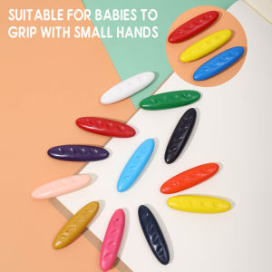12/24/36 Colors Washable Crayons Not Dirty Hands Toddler Painting Creative Crayons for Kids Non-Toxic Baby Coloring Art Supplies
