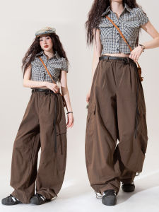 Vintage American Loose Slim Fit Casual Wide Leg Trousers