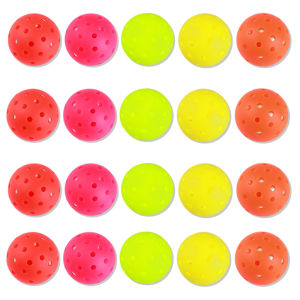 40 Holes Outdoor Pickleballs Fluorescent Yellow Green Pickleball Balls Women Men Training Pickleball Balls Pickleball Equipment