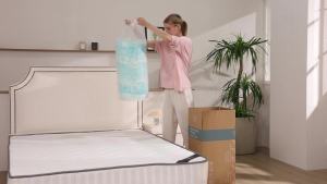 Sweetcrispy home furniture mattress topper full gel memory foam mattress topper