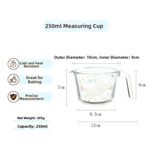SHUEHO | Milk Heating Egg Beating Glass Measuring Cup Heat-resistant With Scale