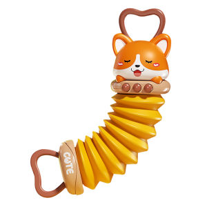 LINGDONG BAOBAO | Educational Musical Toy for Babies 6 Months and Up 8 Sounds Accordion Rattle