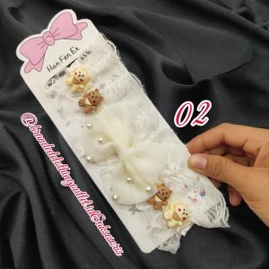 BANDANA ANAK JUMBO IMPORT PREMIUM / BANDO BAYI KUPU-KUPU BAHAN LEMBUT / BANDANA ANAK RENDA / BANDO BAYI KARAKTER / BANDANA PITA PANJANG / NEW BROWN BABY HEADBAND / BAS9759