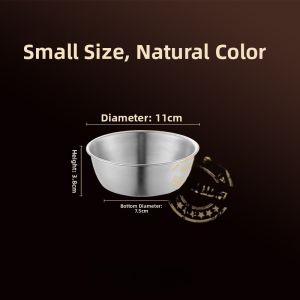 Korean Style Stainless Steel 304 Rice Bowl Soup Bowl with Handle Restaurant Special Hot Cold Beer Bowl Cooking Utensils