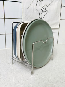 Stainless Steel Kitchen Storage Rack Pot Lid Cutting Board Knife Holder Multifunctional Kitchen Countertop Organizer