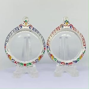 กรอบพระ ตลับพระลงยา กลมใหญ่ 4.4*4.9 ซม. หรือ 4.1*4.5 ซม. ขนาดแค่เลือก กรอบพระที่ใกล้เคียงหรือสอบถามทางแชทได้