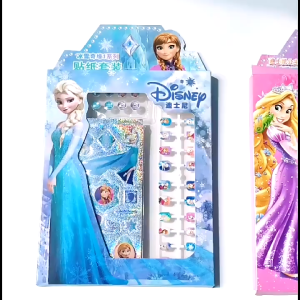 Wearable Manicure Patch Set Childrens Gift Acrylic Diamond Crystal Sticker Cartoon Laser Sticker