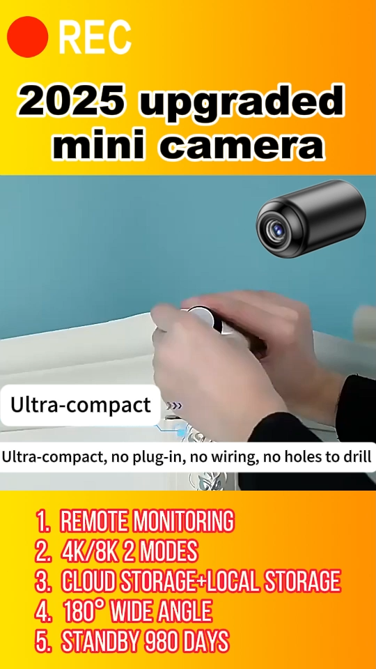 ⚡24 hours delivery⚡8k wireless camera cctv mini camera spy hidden camera cctv camera spycam hidden cam spy camera night vision security camera cctv camera for home