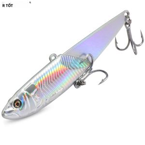 GOBAIT Kim Loại Jig VIB Dụ 20G 30G 40G Spinner Thìa Với 3D Mắt Laser Câu Cá Móc Swimbait Pesca Vibetion Mồi