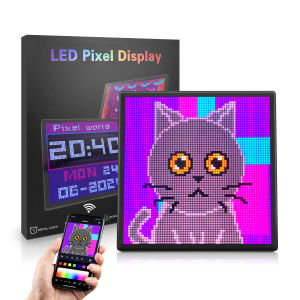 Màn Hình Hiển Thị LED Thông Minh Mô-đun RGB Bảng Điều Khiển Ma Trận Ký Tự Pixel Tự Làm Đèn Quảng Cáo Sáng Tạo Để Trang Trí Tường Máy Tính Để Bàn