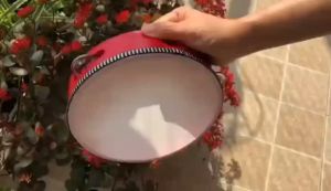 RIXTON 6/8/10 Inch Tambourine Drum Musical Tambourine Round Percussion for Party Wedding Dance Party