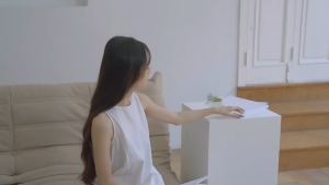 【Hot sale】Lighted ceiling fan electric fan rechargeable portable outdoor fan household hanging fan outdoor remote control mini ceiling fan camping light fan strong wind silent long-lasting battery tent light fan