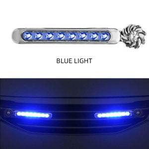 KEVANLY | 2pcs Wind Powered Car LED Daytime Running Light Auxiliary Lighting LED Lights Rotation Fan Lamp Automobile Day Time Headlight