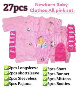 Newborn Baby Clothes All Cotton Colored set 35pcs/27pcs