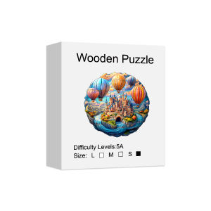 Wooden Puzzle for Adults - Dream Castle Puzzle Unique Shape Wooden Jigsaw Puzzles Modern Art Home Decor Good Gift Idea