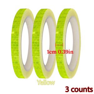 Bike Stickers Reflective Tape Fluorescent MTB Bike Bicycle Strips Cycling MTB Tapes for Bicycle Helmet Motorcycle Scooter