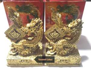 Carls berg Authentic Gold plated Dragon year 2012 vintage decor