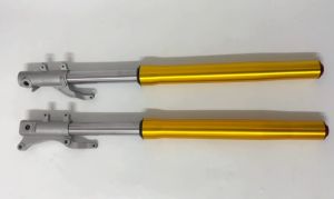 โช๊ค ZOOMER-X สีทอง โช๊คหน้า 1คู่+แกน สีทอง คุ้มค่า กระบอกโช้คหน้าเดิม ZOOMER-X รุ่นเก่าเเละใหม่ ใส่ได้ สินค้ามือ 1