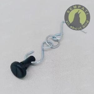 SEMPATI Rantai Kawat Pengait Tempat Pakan Ayam Ternak Cantolan Mangkok Piring Bawah Wadah Ransum Besi Gantungan Kancing Sambungan Ember Tong Pakan Ayam Hang Clip TRA Medion