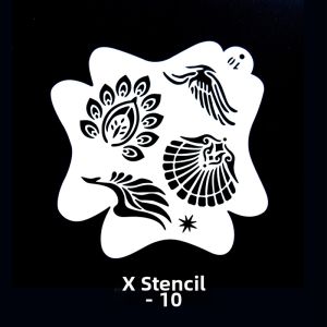 Childrens Face Painting Template Animal Tattoo Drawing Mermaid Football Eyebrow Hollow Stage Makeup Performance Tool