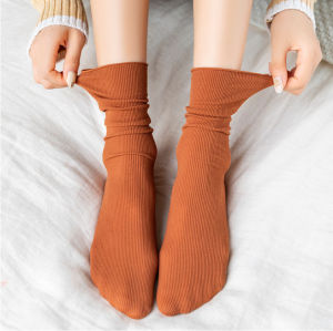 Vớ cao cổ màu trơn cổ nhún nam nữ cao cấp vải cotton co dãn tốt đi êm chân thời trang giá rẻ