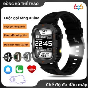 Đồng Hồ Thông Minh Bluetooth Chống Nước Có Máy Đo Nhịp Tim Nhiều Chế Độ Thể Thao Chức Năng Gọi Răng Xanh Theo Dõi Sức Khỏe Ngoài Trời Dành Cho Nam Giới