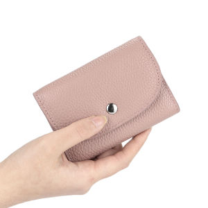 Royal Bagger Card Clip Holder Wallet For Women Genuine Cow Leather Fashion Small Cute Purse for Ladies Cowhide Coin Pouch Pocket Purses