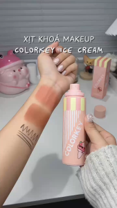 [Phiên bản Ice Cream] Xịt khoá nền lâu trôi Colorkey Airy Soft Matte  100ml - nội địa Trung
