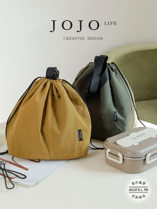 Túi Đựng Hộp Cơm Trưa Cỡ Lớn Màu Trơn Túi Đựng Đồ Thủ Công Giữ Nhiệt Túi Xách Bằng Vải Cotton Phong Cách Trung Hoa