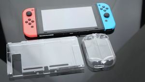 Protective case for Nintendo Switch 2/OLED Transparent protective shell for NS Joy-Con Controller ultrathin anti-fall Crystal Cover Case
